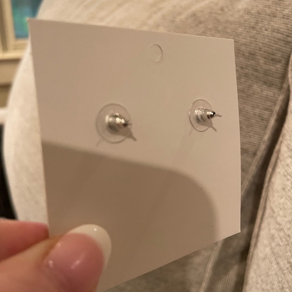 Earrings, Drop Faux Pearl & Rhinestones, BRAND NEW! - Picture 3 of 4